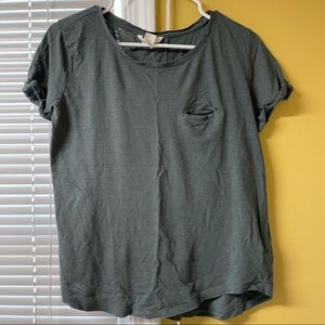 H&M Basic Dark Green Tee
